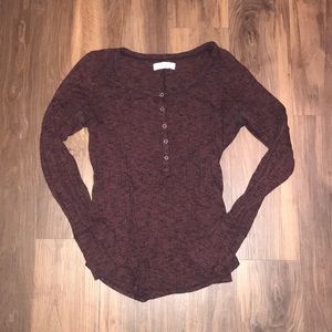 Maroon Abercrombie and Fitch Long Sleeve